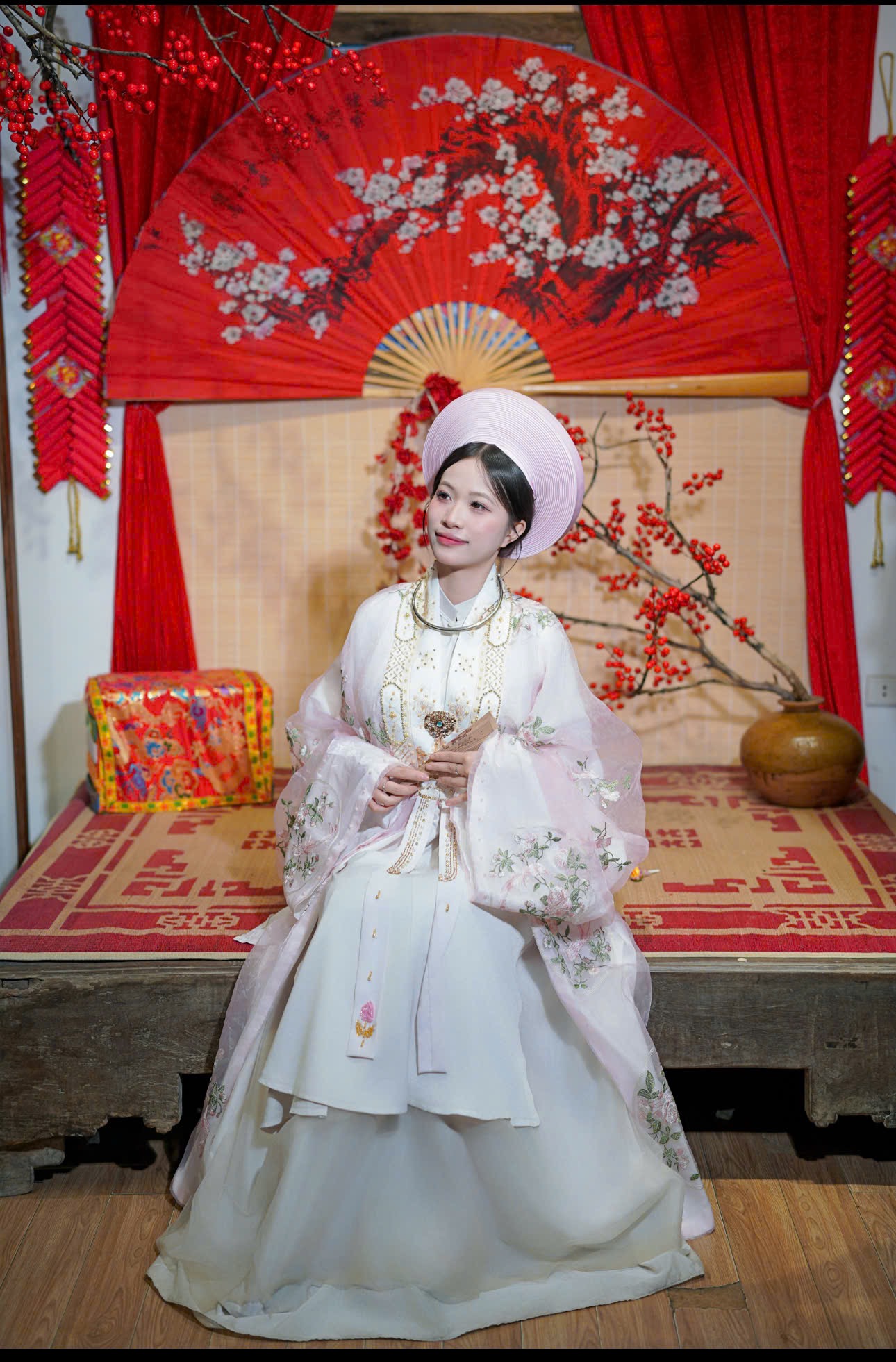 Nhật bình hồng hoa hồng (combo99-799)